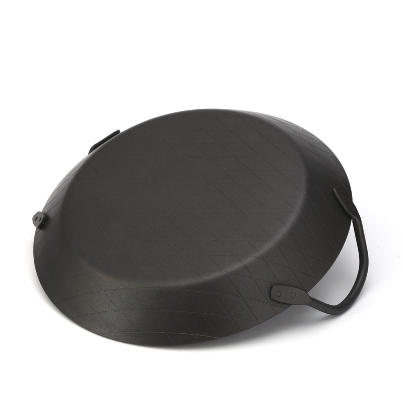 Restaurant  Frying Pans Cookware Triply Three Layer 304 Stainless Steel Non Stick Spanish Seafood Paella Pan