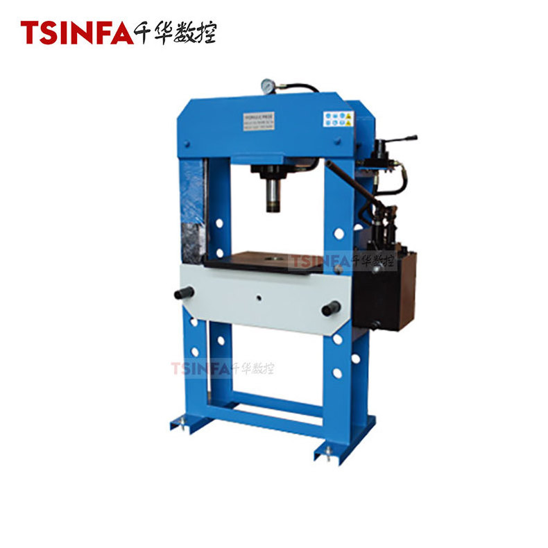 TPS-50S Manual Operated Hydraulic Press 50TON hydraulic deep drawing press machine H frame gantry type oil press China factory