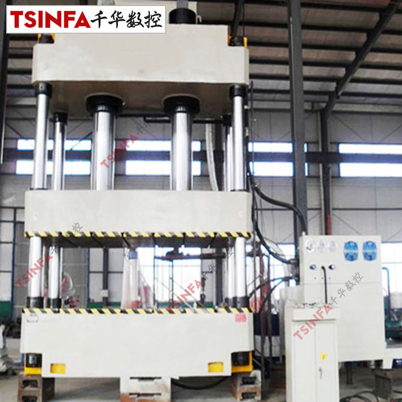 Large scale automatic magnetic ring / metal powder pressing metallurgy forming four column hydraulic press machine 800T/1000T