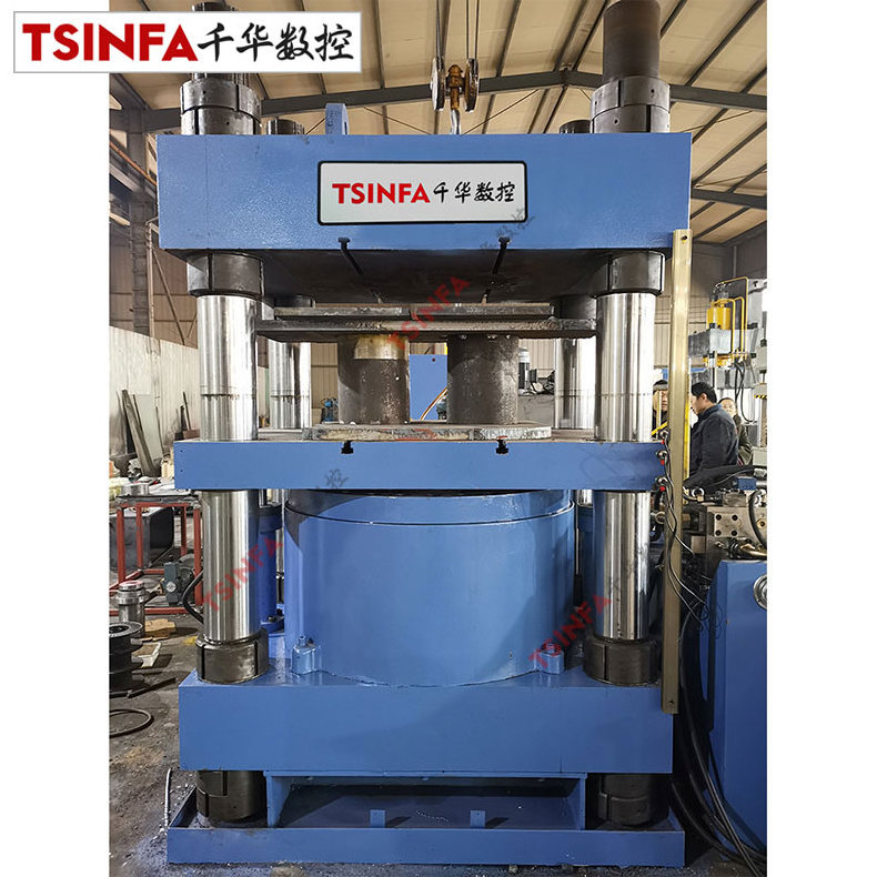 Large scale automatic magnetic ring / metal powder pressing metallurgy forming four column hydraulic press machine 800T/1000T