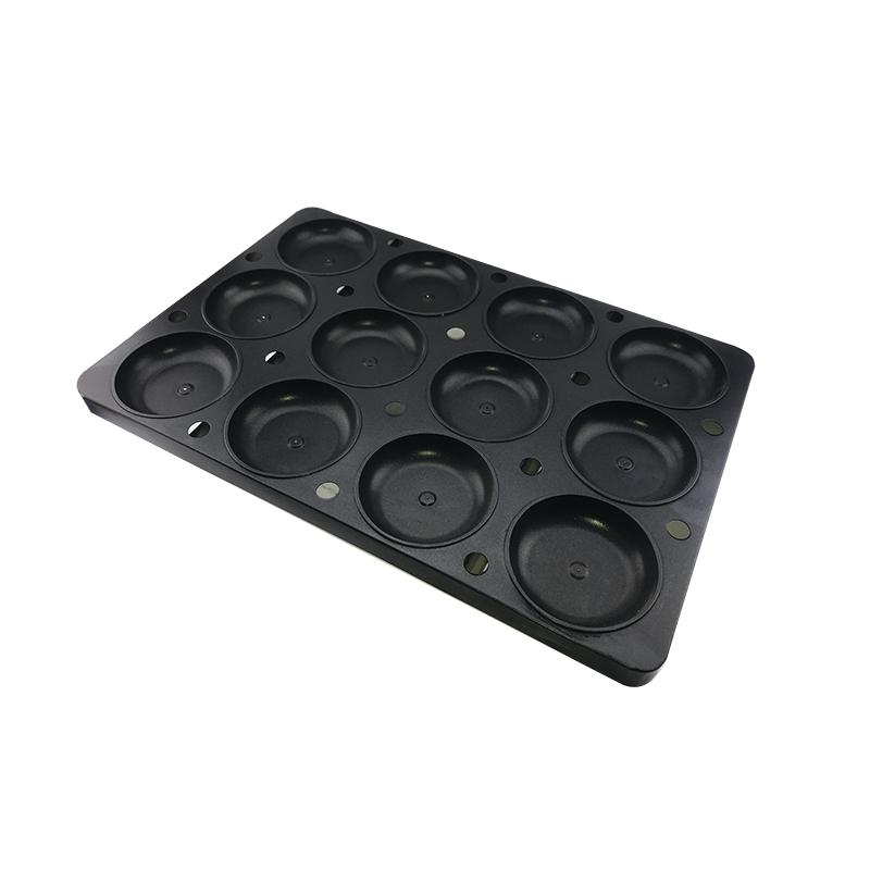 Custom 6/8/12/15/18/24 Cup Aluminized metal Non Stick Hamburger Burger Bun Bread Baking Pan Round Muffin Cupcake Pan