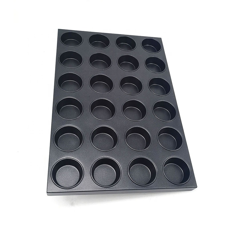 Durable Aluminized Steel 16/18/24 Cups Non Stick Muffin Tray Cupcake Baking Pan Commercial Bakery Baking Trays