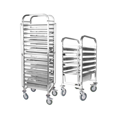 Restaurant Stainless Steel Pan Bakery Tray Rack Trolley