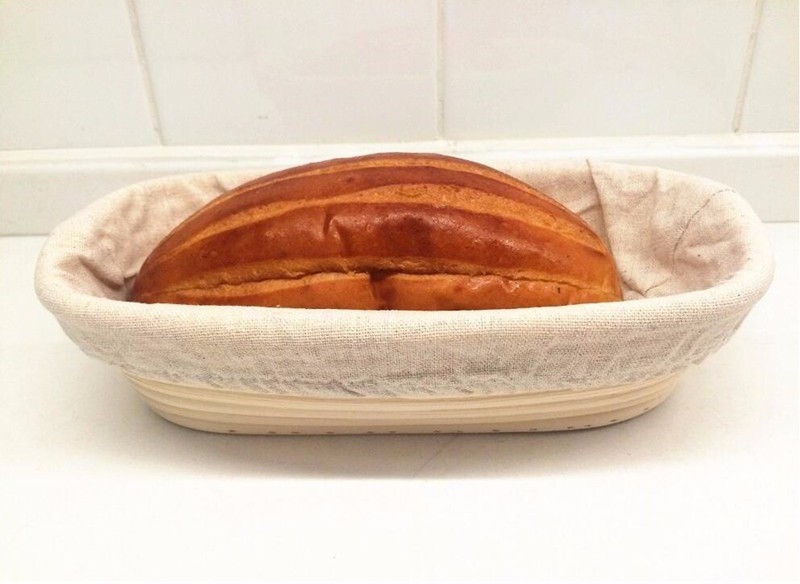 High Quality Rattan Woven Oval Banneton Bread Proofing Basket 30cm 35cm Brotform Sourdough Rising Fermentation Basket