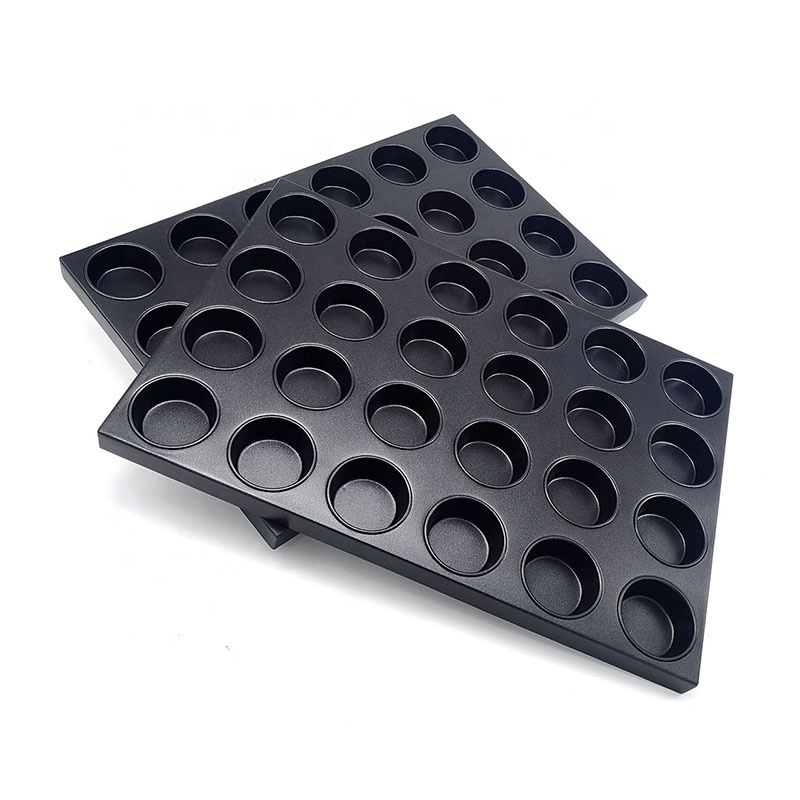 Durable Aluminized Steel 16/18/24 Cups Non Stick Muffin Tray Cupcake Baking Pan Commercial Bakery Baking Trays