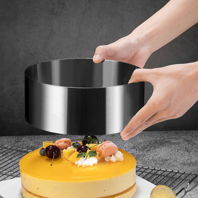 Bulk Stainless Steel Mousse Ring 80 mm Deep Square Round Mousse Cheesecake Brownie Cake Baking Ring Molds