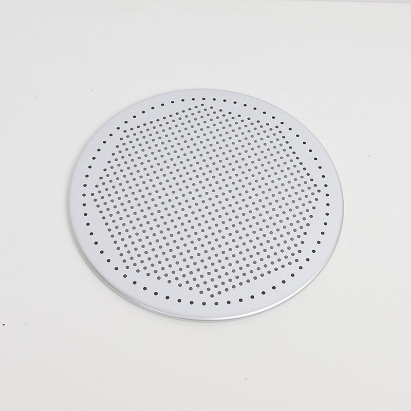 9cm-34cm Anodized Aluminium Perforated Round Pizza Screen Expanded Wire Mesh pizza Plate hut crisp pan Thin Crust Pizza Pan