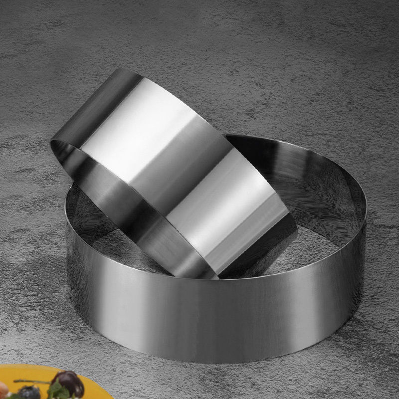 Bulk Stainless Steel Mousse Ring 80 mm Deep Square Round Mousse Cheesecake Brownie Cake Baking Ring Molds