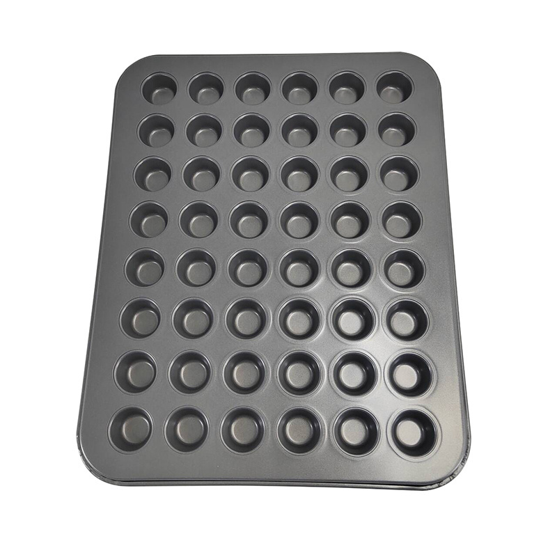 Factory Supply Carbon Steel Bakeware Non Stick Muffin Baking Pan Mini Round Cupcake Baking Tray Cake Mould Tray Oven Tray