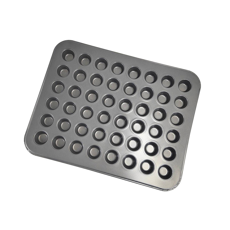 Factory Supply Carbon Steel Bakeware Non Stick Muffin Baking Pan Mini Round Cupcake Baking Tray Cake Mould Tray Oven Tray