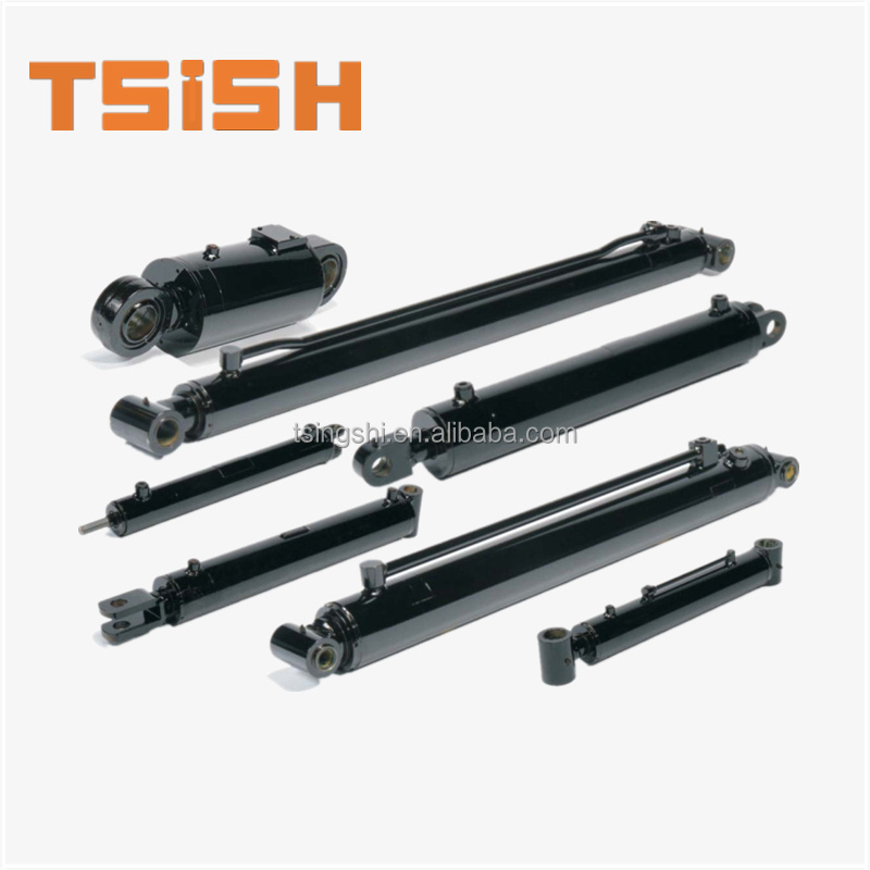 small mini micro short low double acting action tilt steering tie rod hydraulic piston welded cylinder for eaton tractor loader