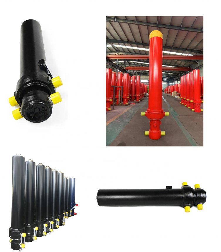 Front End Telescopic Hydraulic Cylinder for Dump Trailer FC Single Acting Hydraulic Cylinder for Dump Truck