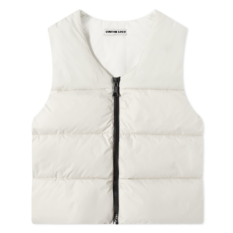 Customized design Casual Cotton Winter Quilted Puffer Vest Women Custom Logo Waistcoat Puffer Vests Men