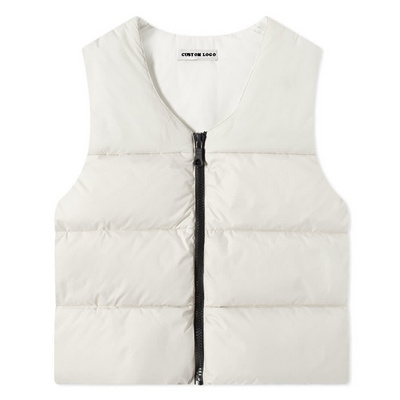 Customized design Casual Cotton Winter Quilted Puffer Vest Women Custom Logo Waistcoat Puffer Vests Men