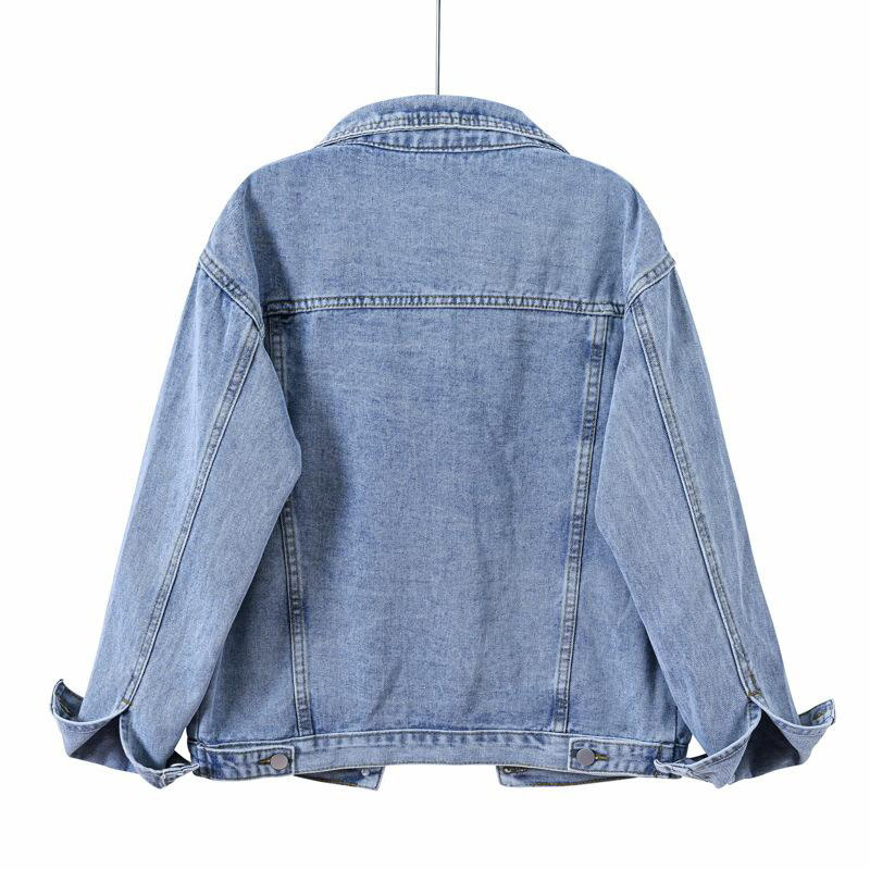 Oem Women's Denim Jean Jacket Women Casual Outwear Fall Jacket Denim Button Up Coat Denim Jacket For Ladies