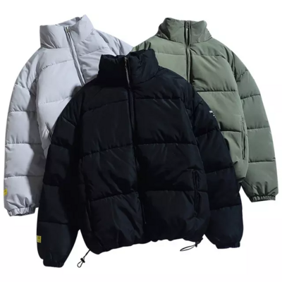 Custom Fashion Style Men's Warm Waterproof Puffer Jacket Wholesale Winter Streetwear Quilted Jacket