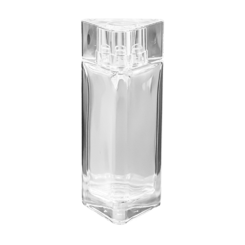 Hot Selling Empty Crystal Transparent Triangle Unique Decorative Luxury Cosmetics Bottle 30ml Perfume Glass Bottle