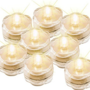 Hot Sale LED Submersible Pond Lights Waterproof Tea Lights Battery Operated Candles Lights