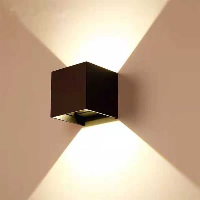 Down Lamp Exterior Cube Lights Outdoor Indoor Lighting Outdoor Garden Wall Lamp Led Wall Light