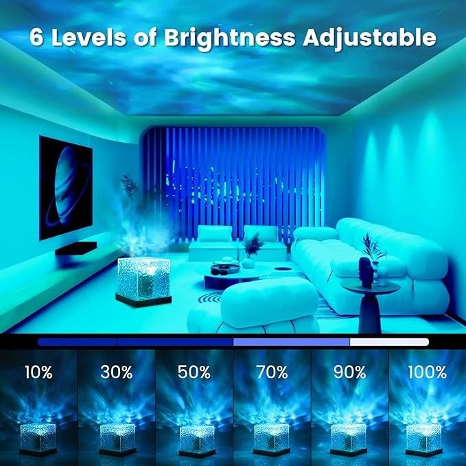 Tsinye Fantastic Projector Light, Star Projector Night Light with 16 Colors, Ocean Wave Light Projector for Home