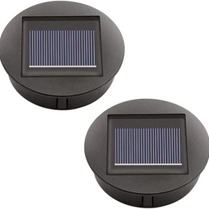 Solar Lights Replacement Parts Top with LED Bulbs Solar Panel Lantern Led Lights IP65 Waterproof Solar Lights Solar Panel