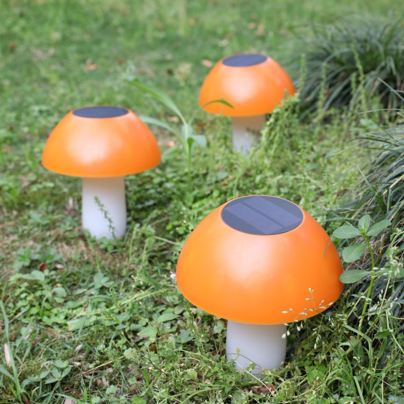 Tsinye Hot SaleSolar Mushroom Lights Outdoor Garden Decor Lights, Outdoor Waterproof Mushroom Shaped Pathway Landscape Lights