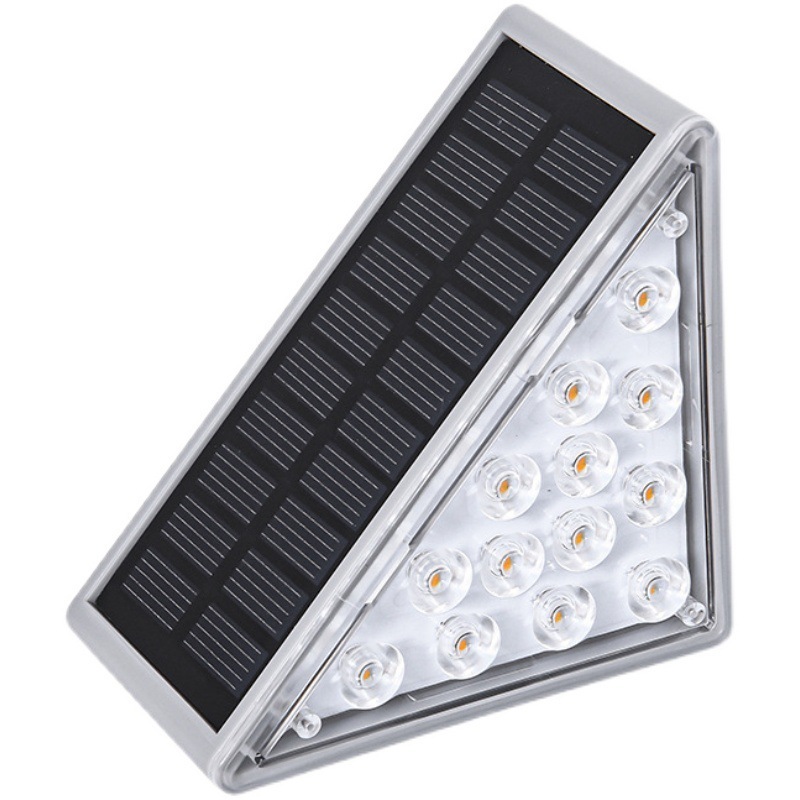 Outdoor Ip67 Waterproof Rgb Led Solar Deck Stair Step Lights Home Decoration Yard Path Lamp  Solar LED Garden Lamp