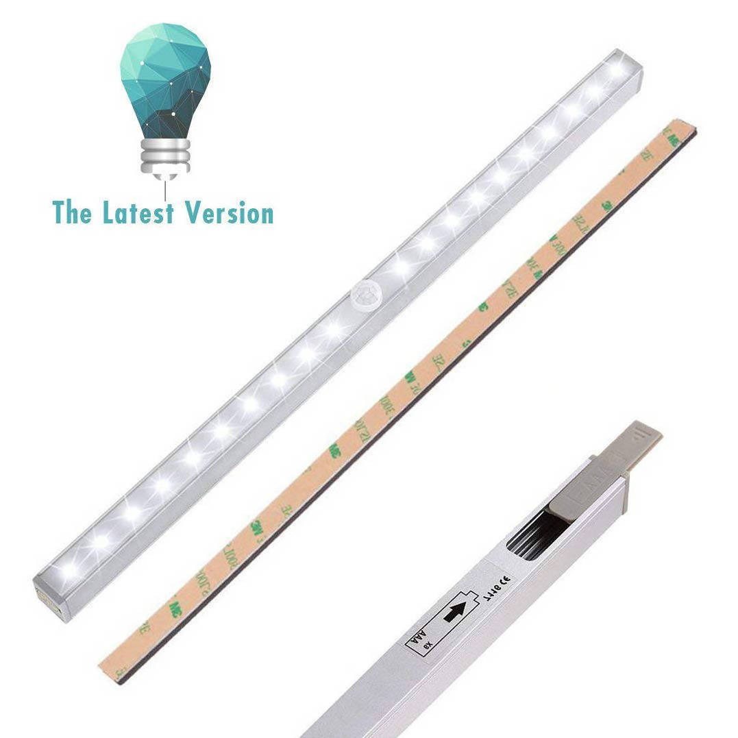 Battery powered LED Closet Light 20-LED strip motion sensor night light Kitchen Cabinets Sensor Motion Sensor LED Light