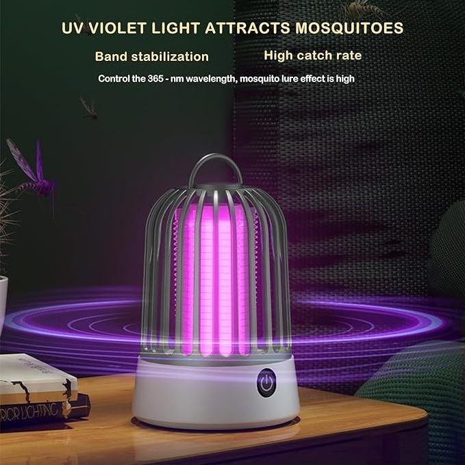 Tsinye Hot Sale Electric Bug Zapper for Indoor Outdoor Rechargeable Mosquito Trap and Fly Killer Portable with USB, Ultraviolet