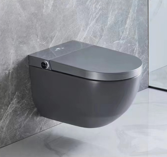 China supplied modern Automatic cleaning Leg induction smart wall hung toilet