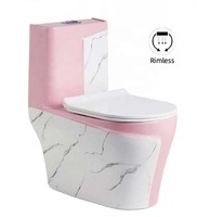 hot sale color luxury design ceramic one piece toilet for bathroom