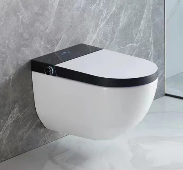 China supplied modern Automatic cleaning Leg induction smart wall hung toilet