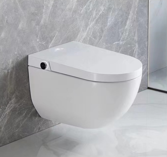 China supplied modern Automatic cleaning Leg induction smart wall hung toilet