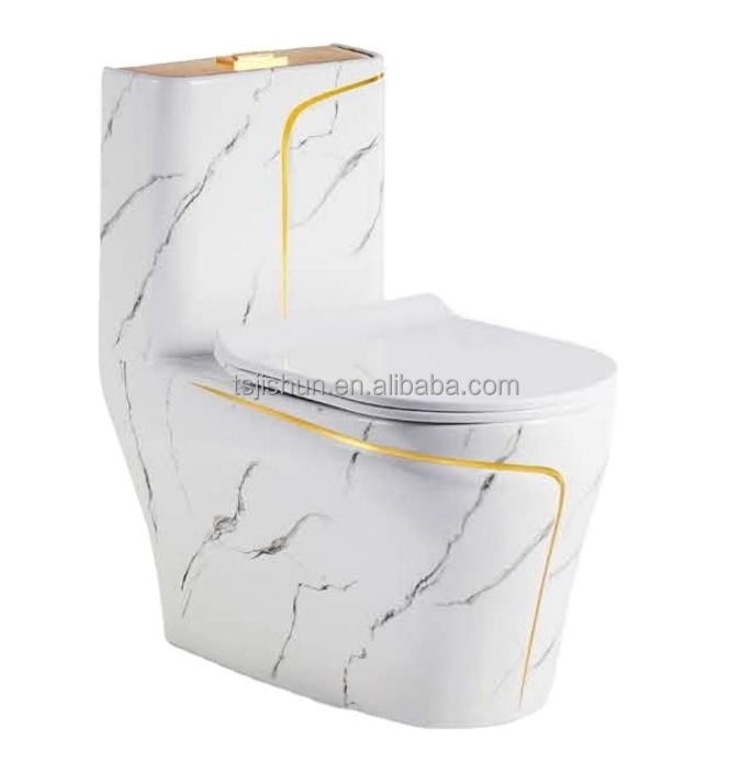 Wholesale round modern Ceramic One Piece WC Toilet Bowl for home use