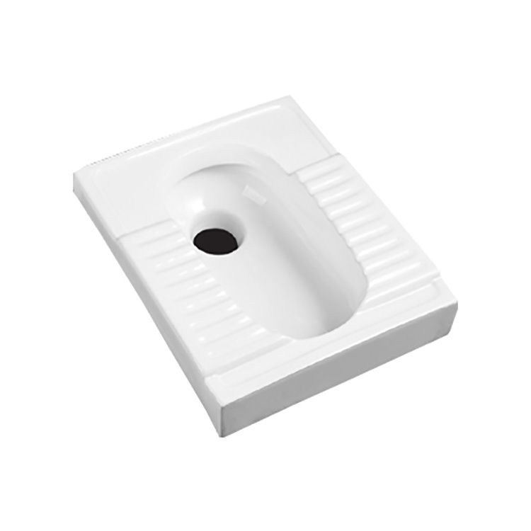 Ceramic Build-in platform Gravity-fed flushing system popular Squatting Pan W.C