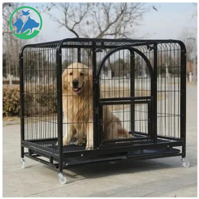 Indoor Dog Crate cage Furniture for End Table dog and Wooden Pet house Kennel with Double Doors for small Medium large Dog