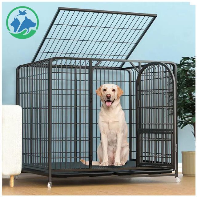 Medium Dog House Kennel Weather Water Resistant Waterproof Ventilate Plastic Durable Indoor