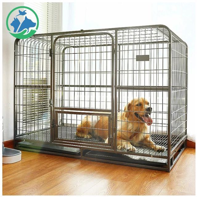 Luxury Modern Outdoor Dog House Insulated Waterproof Pet Dog Kennels With Balcony Wooden Animal Dog Cages