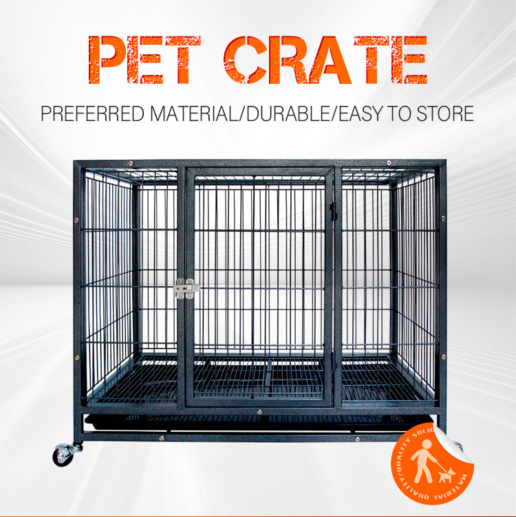 Indoor Dog Crate cage Furniture for End Table dog and Wooden Pet house Kennel with Double Doors for small Medium large Dog