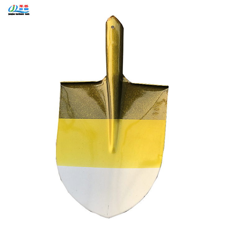 Afghanistan Iraq Pakistan S503 Different Colours Cutting Edge Agriculture Hand Tools Garden Steel Round Nose Shovel Spade