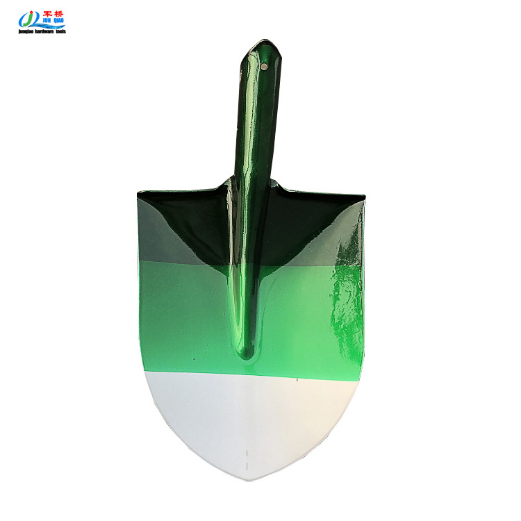 Afghanistan Iraq Pakistan S503 Different Colours Cutting Edge Agriculture Hand Tools Garden Steel Round Nose Shovel Spade