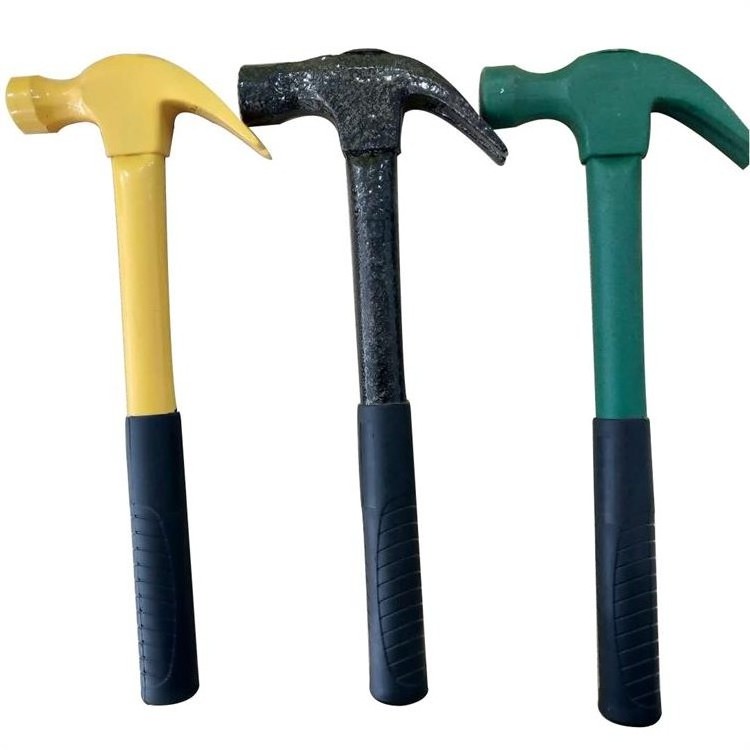 Professional 8oz steel pipe handle  multifunctional claw hammer