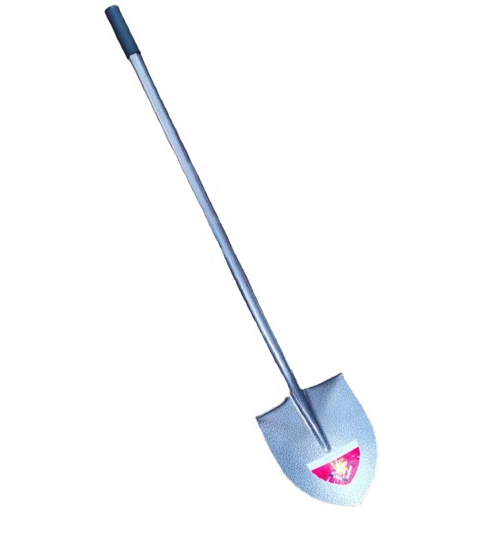 Agricultural Tools Carbon Steel S518My Spade Shovel Garden Digging Shovel With Welded Metal Handle Shovel