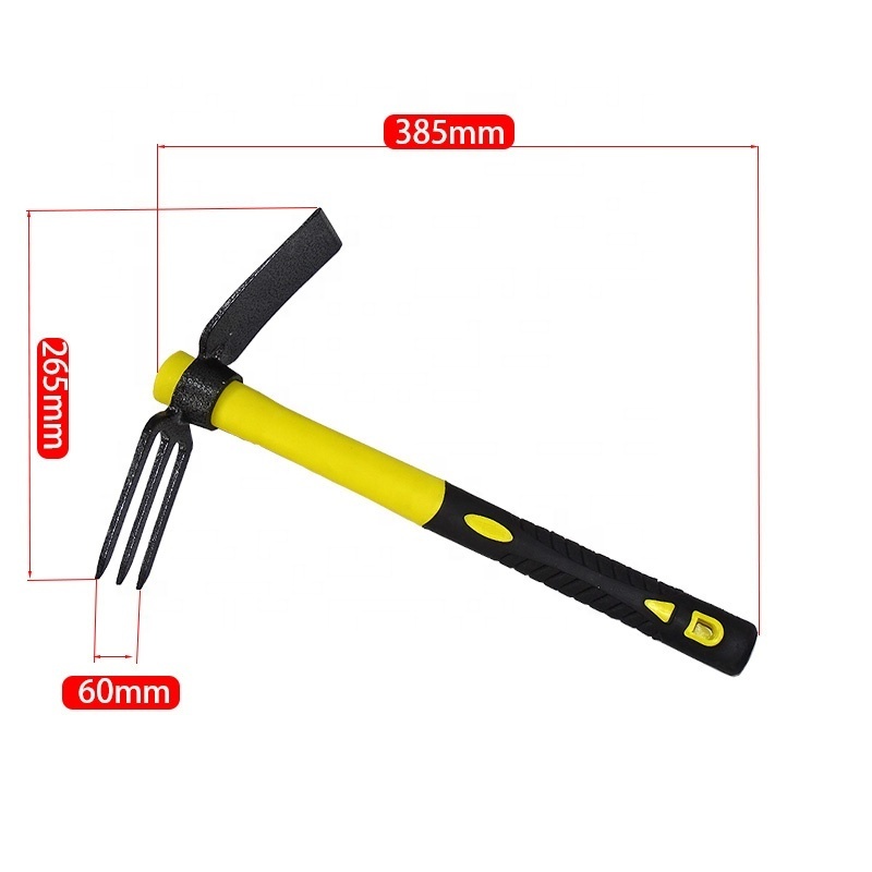 Garden Weeding Double Head Hoe Fork 3 Prong Cultivator garden farm tool set