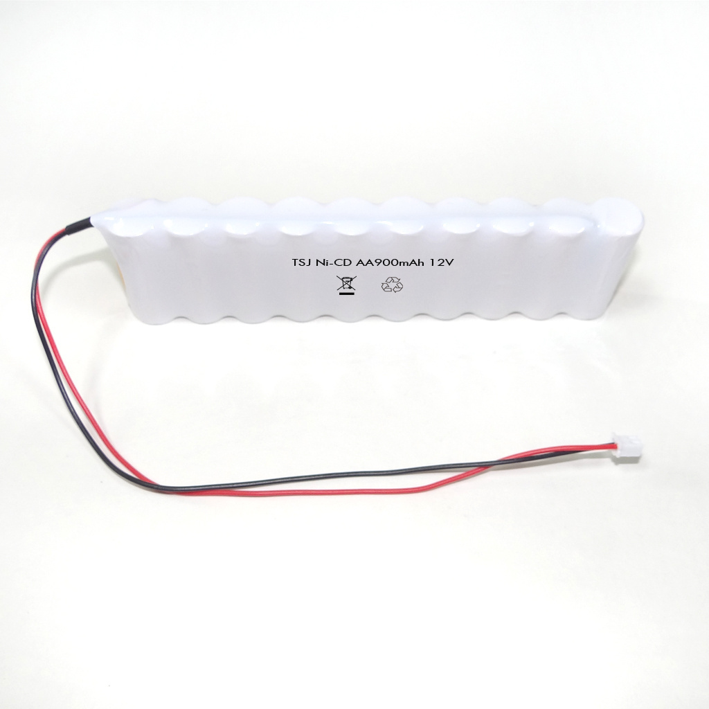 12V voltage aa900mah  Ni-Cd AA F10X1 battery pack powerful rechargeable battery led flashlight