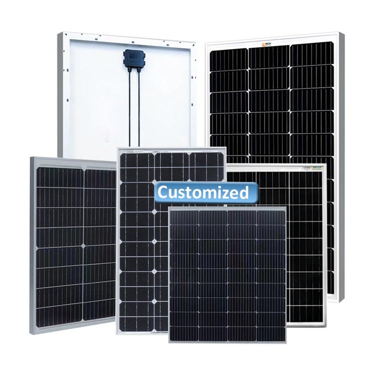 JXSOL Small Size Mini Solar Panel 6V 12V 18V 20w 30w 40W 50w 80w 100w150W Custom Panel Solar For Outdoor Home