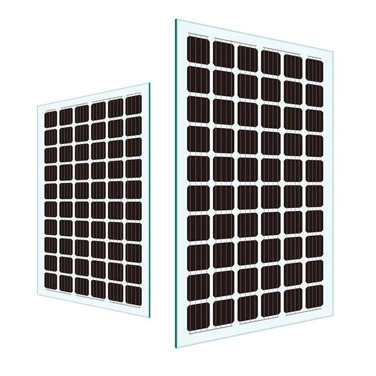 Frameless Transparent Solar Panel  Double Tempered Glass 200W 300W 400W 550W BIPV Mounting System