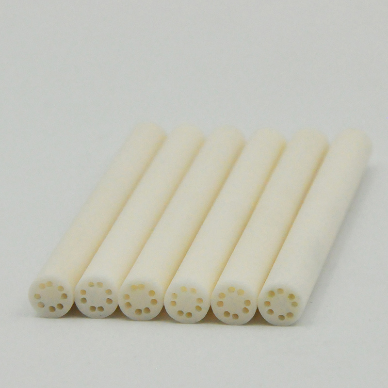 High Purity Alumina Insulation 2 hole 4 holes Ceramics Tube