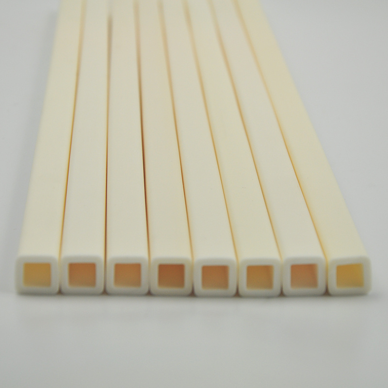 99 al2o3 square ceramic electrode / alumina square tube for corona treating