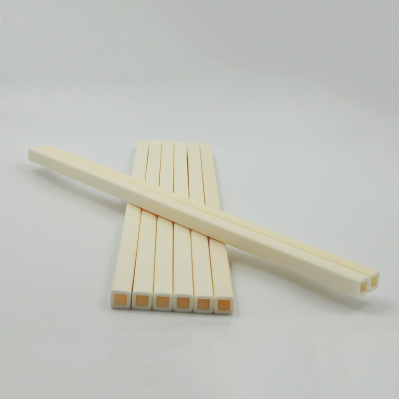 99 al2o3 square ceramic electrode / alumina square tube for corona treating